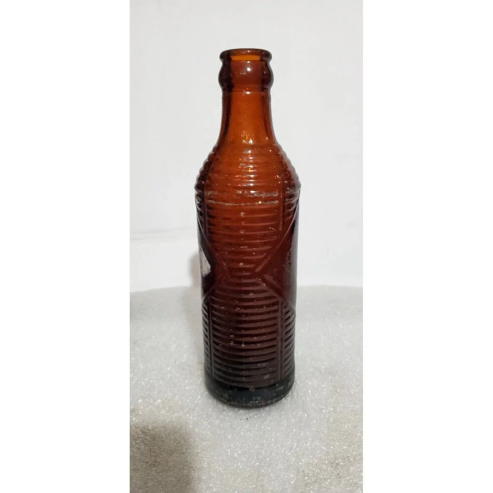Orange Crush Brown Insulated Glass Bottle 1940s Prichard AL Rare Vintage Soda